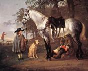 阿尔伯特 库普 : Grey Horse In A Landscape